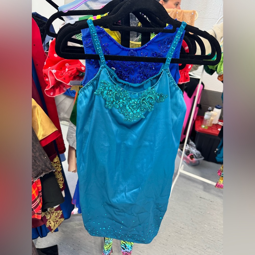Blue/ Teal Embellished Dance Dress